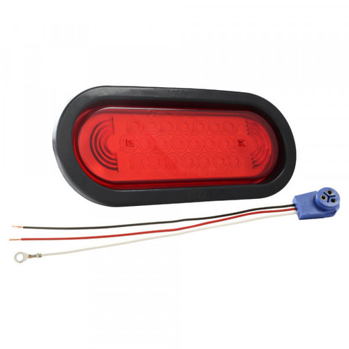 Grote 53122 - SuperNova LED Stop Tail Turn Light Kit, Red Oval, Acrylic Lens, 12V, 6 Inch