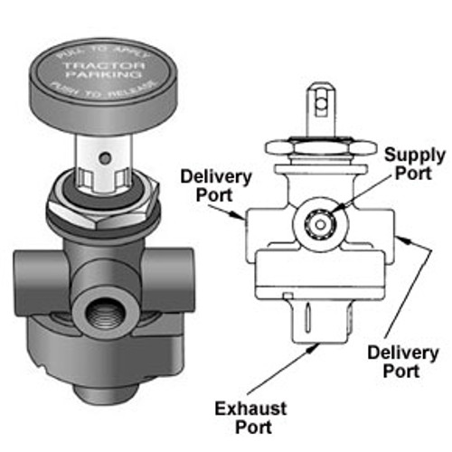 KN20035 HAND VALVE PP8 W/ KNOB EGP