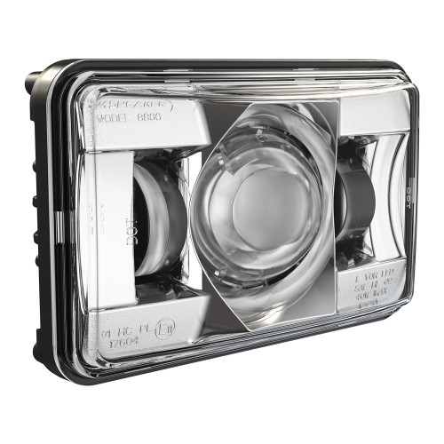 0551381 12-24V DOT/ECE LED HIGH BEAM HEADLIGHT WITH CHROME BEZEL