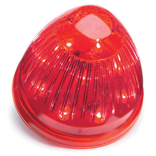 G3092 CLR/MRK 2'' RED BEEHIVE DIODE HI COUNT LED