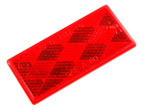 40302 REFLECTOR RED RECTANGULAR STICK-ON