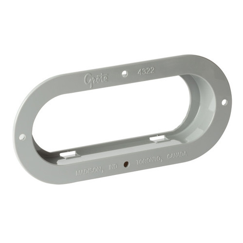 Grote 43220 - Gray Oval Light Theft-Resistant Mounting Flange Bracket