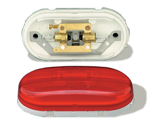 45432 CLR/MKR LAMP RED 2-BULB NO-SPLICE