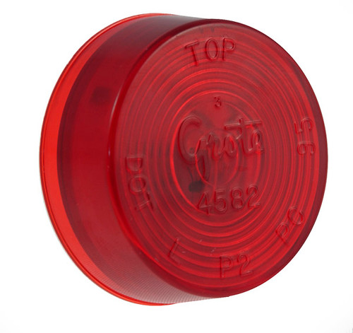 45822 CLR/MKR LAMP 2'' DIAMETER RED SEALED W/OPTIC LE