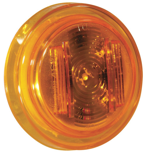 46143 CLR/MKR LAMP 2.5'' YELLOW SUPERNOVA LED PC RATED