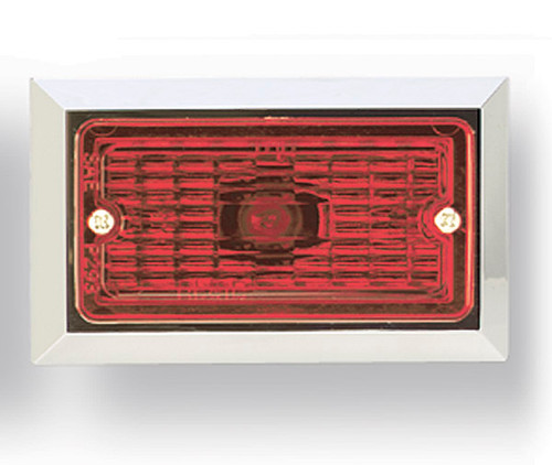 47052 CLR/MKR LAMP RED RECTANGULAR