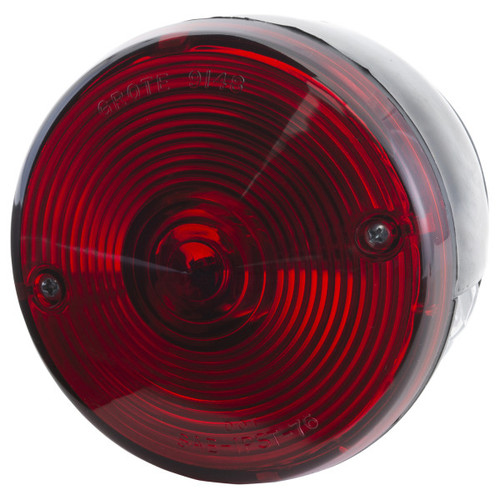 Grote 50872 - 4 Inch Red Duramold Universal Mount Stop Tail Turn Light With License Window