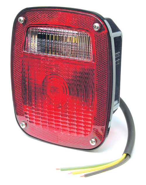 50972 3 STUD RED BACK UP LAMP STT