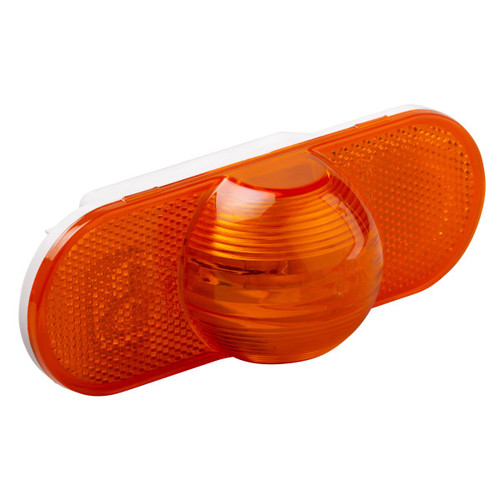 Grote 52513 - Amber Oval Side Turn Marker Lamp with Reflex Reflector