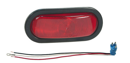 53092 STT LAMP RED ECONOMY OVAL