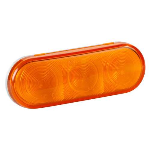 Grote 54163 - SuperNova NexGen Amber Oval LED Stop Tail Turn Light with Male Pin Connector