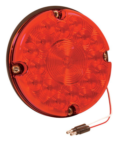 55992 STT LAMP 7'' RED LED BUS LAMP W/NON-REFLEX LENS