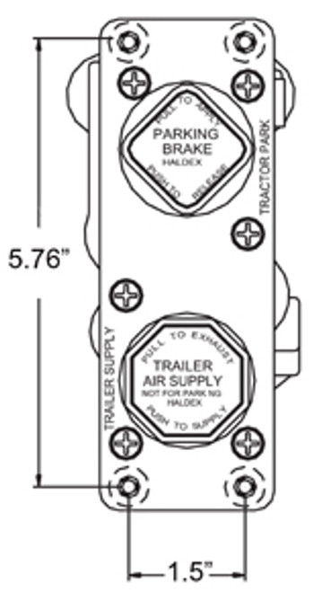 KN20607 MV2 MANIFOLD DASH VALVE