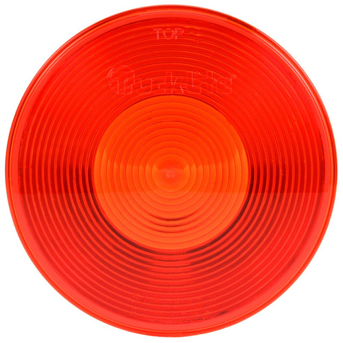 99008R ROUND, RED, POLYCARBONATE, REPLACEMENT LENS FOR FRONT, REAR LIGHTING (80334R, 80339R, 81301R), MOST 4" LIGHTS, SNAP-FIT