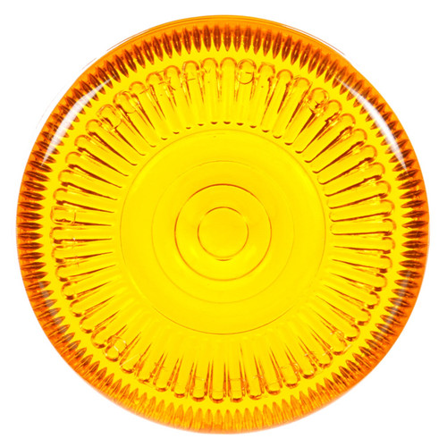 99034Y ROUND, YELLOW, ACRYLIC, REPLACEMENT LENS FOR DO-RAY LIGHTS, GROTE, SNAP-FIT