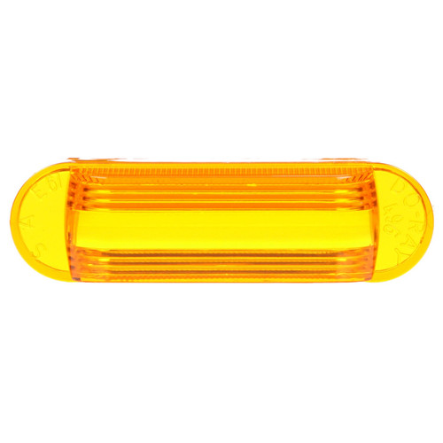 Truck-Lite 99050Y - Oval Yellow Polycarbonate Replacement Lens for Do-Ray and Motorcycle Lights, Snap-Fit