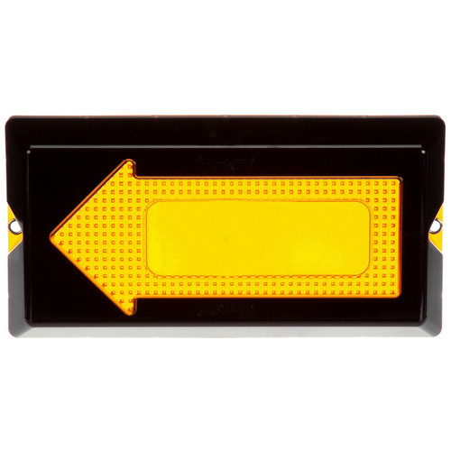 Truck-Lite 99152 - Arrow Lens, Rectangular, Yellow Polycarbonate, Replacement Signal Lighting Lens for 40802, 40803, 40804, 40805, Snap-Fit