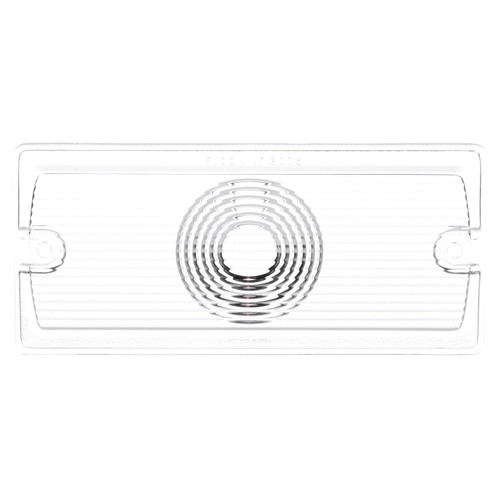 99172 RECTANGULAR, CLEAR, ACRYLIC, REPLACEMENT LENS FOR BUS LIGHTS (81350 DOME), 2 SCREW