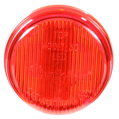 30270R 30 SERIES, LOW PROFILE, LED, RED ROUND, 2 DIODE, MARKER CLEARANCE LIGHT, P3, FIT 'N FORGET M/C, 12V