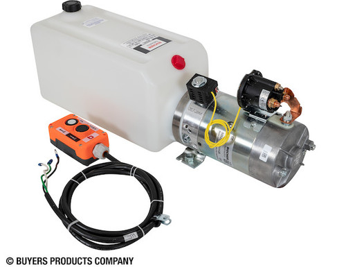 Buyers PU319LR - 12V 2 HP 3-Way Hydraulic Power Unit with Electric Controls