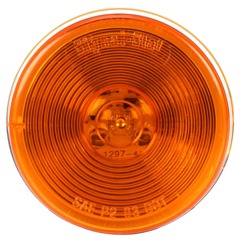 1058A SIGNAL-STAT, 2 1/2" ROUND, LED, YELLOW ROUND, 1 DIODES, MARKER CLEARANCE LIGHT, P2, PL-10, 12V