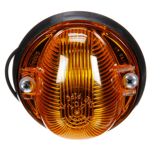 1313A SIGNAL-STAT, INCANDESCENT, AMBER TRIANGULAR, 1 BULB, MARKER CLEARANCE LIGHT, PC, 2 SCREW, HARDWIRED, STRIPPED END, 12V