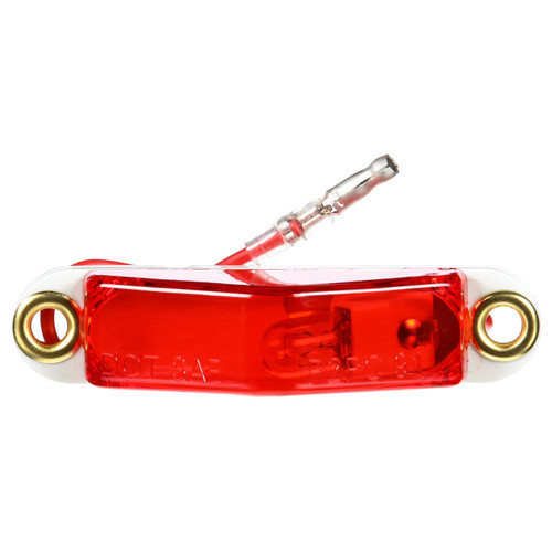 1520HT SIGNAL-STAT, SLIM LINE, INCANDESCENT, RED TRIANGULAR, 1 BULB, MARKER CLEARANCE LIGHT, PC, 2 SCREW, HARDWIRED, .180 BULLET TERMINAL, 12V, KIT