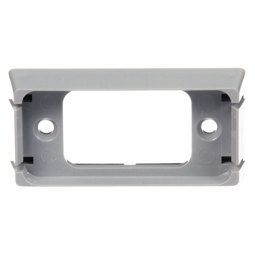 15404 15 SERIES, BRACKET MOUNT, 15 SERIES LIGHTS, USED IN RECTANGULAR SHAPE LIGHTS, GRAY ABS, 2 SCREW BRACKET MOUNT, PL-10, STRIPPED END/GROUND CLIP, KIT