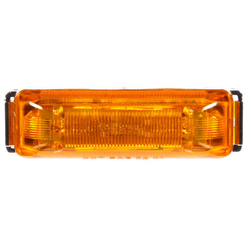 Truck-Lite 19031Y - 19 Series Base Mount LED Yellow Rectangular 4 Diode Marker Clearance Light Kit with Chrome ABS Bracket
