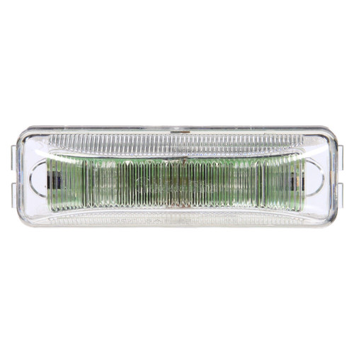 19251R 19 SERIES, LED, CLEAR RED RECTANGULAR, 2 DIODE, MARKER CLEARANCE LIGHT, P2, 19 SERIES MALE PIN, 12V