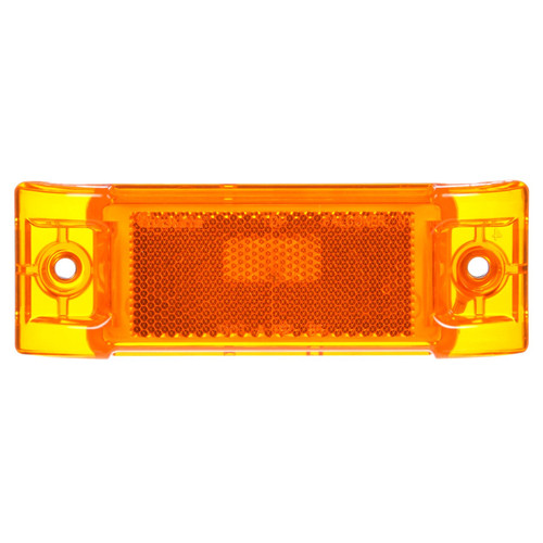 21002Y SUPER 21, INCANDESCENT, YELLOW RECTANGULAR, 1 BULB, MARKER CLEARANCE LIGHT, P2, 2 SCREW, REFLECTORIZED, SUPER 21 PLUG, STRIPPED END, 12V, KIT