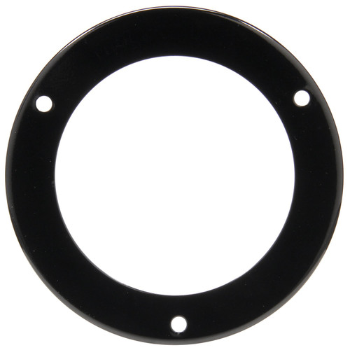 44709 FLANGE MOUNT, 4 IN DIAMETER LIGHTS, USED IN ROUND SHAPE LIGHTS, BLACK STAINLESS STEEL, 3 SCREW BRACKET MOUNT