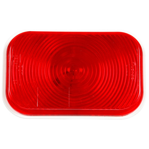 Truck-Lite 45207R - 45 Series Center High Mounted Stop Light, Incandescent, Rectangular Red Polycarbonate, 12V