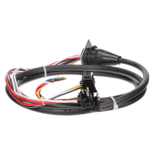 50205 50 SERIES, 3 PLUG, LH SIDE, 72 IN. STOP/TURN/TAIL, BACK-UP HARNESS, W/ S/T/T BREAKOUT, 14 GAUGE, RIGHT ANGLE PL-3, BLUNT CUT