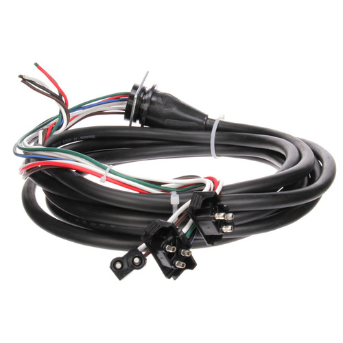 50210 50 SERIES, 3 PLUG, RH SIDE, 192 IN. MARKER CLEARANCE, STOP/TURN/TAIL HARNESS, W/ S/T/T, M/C BREAKOUT, 14 GAUGE, RIGHT ANGLE PL-3, PL-10, RING TERMINAL