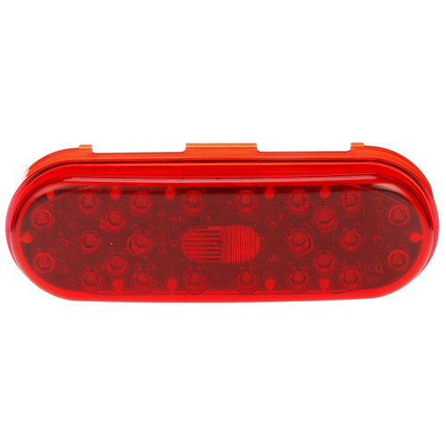 60264R 60 SERIES, LED, RED, OVAL, 26 DIODE, STOP/TURN/TAIL, DIAMOND SHELL, FIT 'N FORGET S.S., 24V
