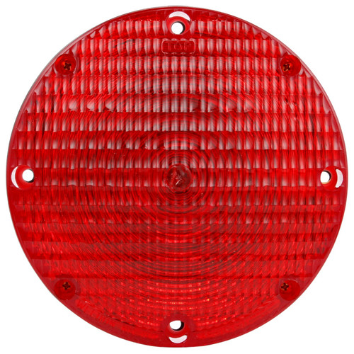 90327R BUS, INCANDESCENT, RED, ROUND, 1 BULB, STOP/TURN/TAIL, HARDWIRED, STRIPPED END, 12V