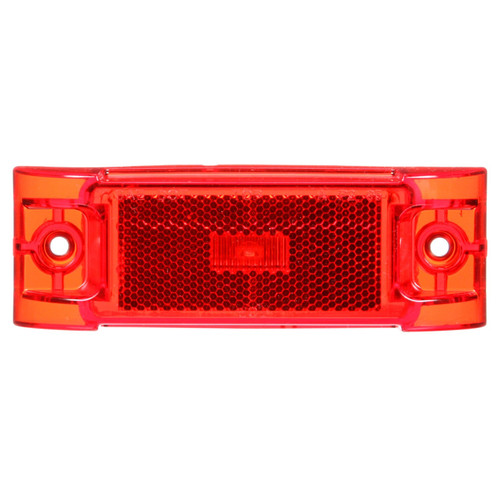 21251R 21 SERIES, LED, RED RECTANGULAR, 1 DIODE, MARKER CLEARANCE LIGHT, PC, 2 SCREW, REFLECTORIZED, FIT 'N FORGET M/C, 12V