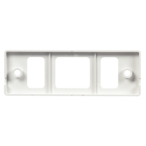 21720 SUPER 21, BRACKET MOUNT, 21 SERIES LIGHTS, USED IN RECTANGULAR SHAPE LIGHTS, WHITE POLYCARBONATE, 2 SCREW BRACKET MOUNT