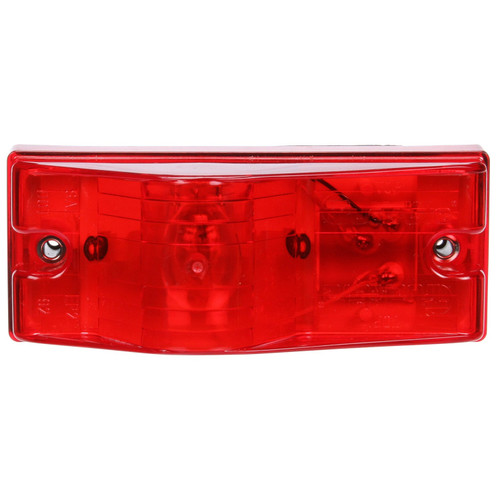 22004R 22 SERIES, W/GASKET, INCANDESCENT, RED RECTANGULAR, 1 BULB, SIDE TURN SIGNAL, 2 SCREW, PL-3, STRIPPED END/RING TERMINAL, 12V, KIT