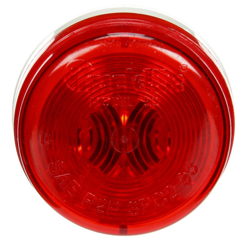 30204R 30 SERIES, INCANDESCENT, RED ROUND, 1 BULB, MARKER CLEARANCE LIGHT, PC2, PL-10, 12V