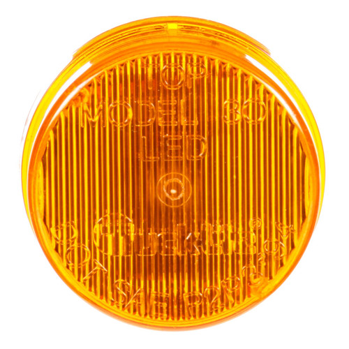 30250Y 30 SERIES, LED, YELLOW ROUND, 2 DIODE, MARKER CLEARANCE LIGHT, P3, FIT 'N FORGET M/C, 12V