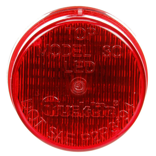 30255R 30 SERIES, LED, RED ROUND, 3 DIODE, MARKER CLEARANCE LIGHT, P3, FIT 'N FORGET M/C, 12-24V