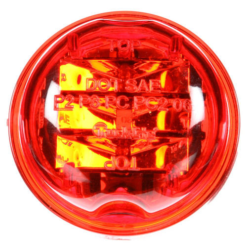 30275R 30 SERIES, HIGH PROFILE, LED, RED ROUND, 8 DIODE, MARKER CLEARANCE LIGHT, PC, PL-10, 12V