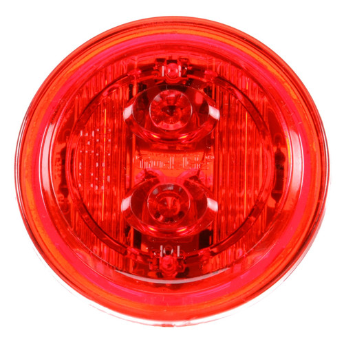 30285R 30 SERIES, LOW PROFILE, LED, RED ROUND, 6 DIODE, MARKER CLEARANCE LIGHT, PC, PL-10, 12V