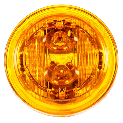 30285Y 30 SERIES, LOW PROFILE, LED, YELLOW ROUND, 6 DIODE, MARKER CLEARANCE LIGHT, PC, PL-10, 12V