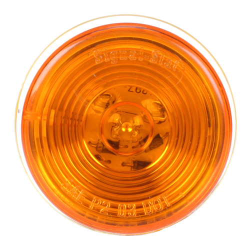 3058A SIGNAL-STAT, 2" ROUND, LED, YELLOW ROUND, 1 DIODES, MARKER CLEARANCE LIGHT, P2, PL-10, 12V