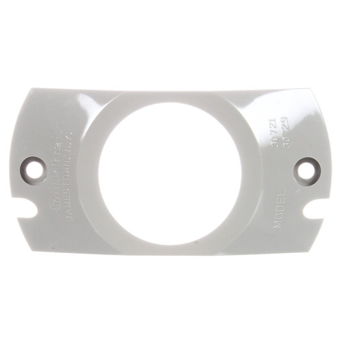 Truck-Lite 30721 - 30 Series Deflector Mount, Gray Polycarbonate, 2 Screw Bracket with Black Grommet, for Round Lights