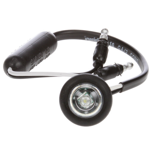 33060C SUPER 33, LED, 1 DIODE, ROUND CLEAR, AUXILIARY LIGHT, BLACK GROMMET MOUNT, HARDWIRED, .180 BULLET, 12V, KIT