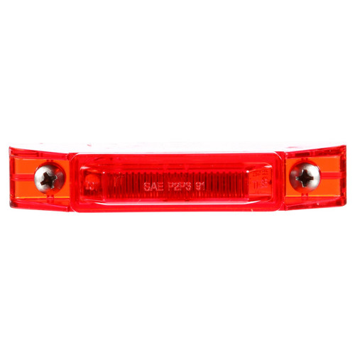35200R 35 SERIES, LED, RED RECTANGULAR, 1 DIODE, MARKER CLEARANCE LIGHT, P2, 2 SCREW, FIT 'N FORGET M/C, 12V